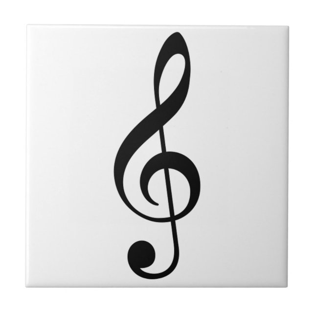 Music Note for Musicians or Music Lovers Ceramic Tile (Front)