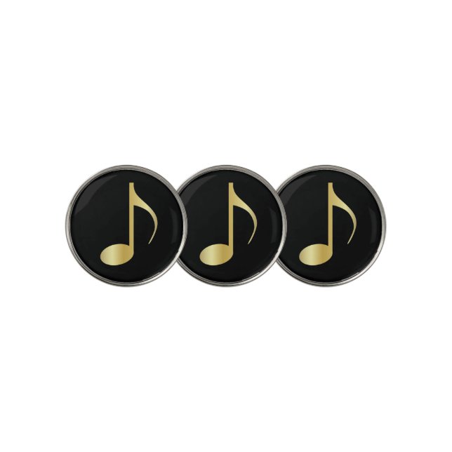 Music Note Golf Ball Marker (3 Up)