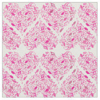 Music Note Heart Fabric