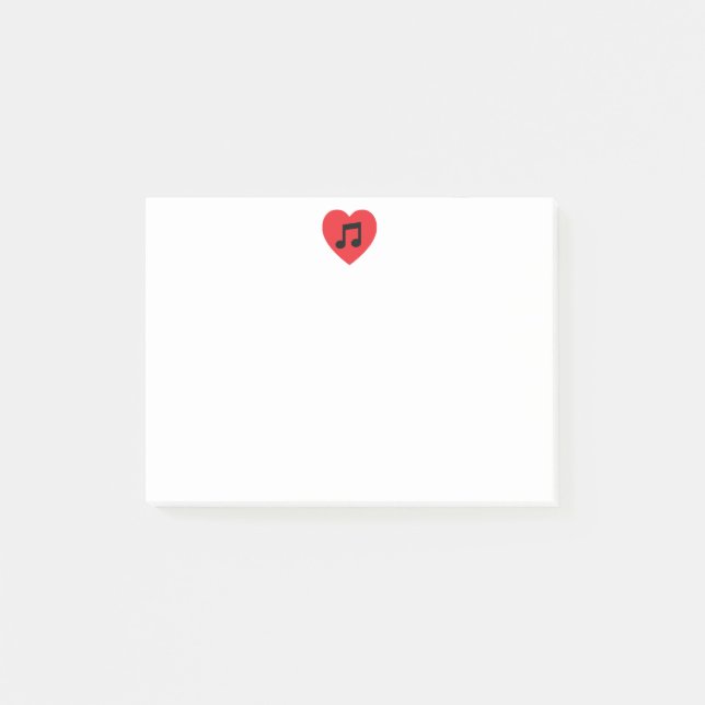 Music Note Heart Notes (Front)