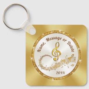 Music Note Keychain BULK or buy One, Customizable