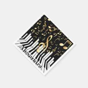 Music Note Luxury piano keys Napkins