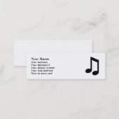Music note mini business card (Front/Back)