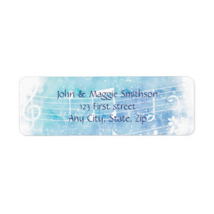 Music Note Musician Custom Label