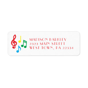 Music Note Musician Teacher Label
