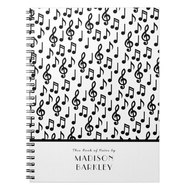 Music Note Musician Teacher Notebook (Front)