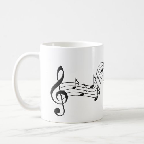 Music Note Notes Song symbol denoting  musical sou Coffee Mug