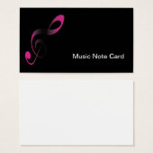 Music Note on Black Design (Front & Back)