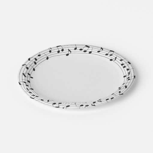 Music Note Paper Plates Zazzle