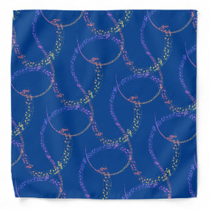 Music Note Pattern Bandana