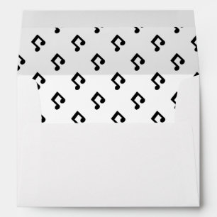 Music Note Pattern Envelope