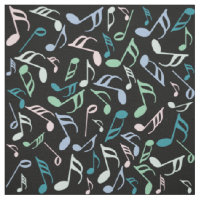 Music Note Pattern Fabric