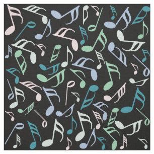 Music Note Pattern Fabric