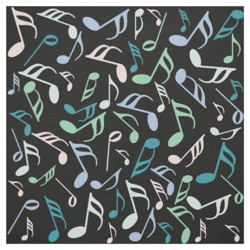 Music Note Pattern Fabric