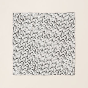 Music Note Pattern Music Teacher Song Piano Singer Scarf
