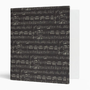 music note Pattern Music Theme Binder