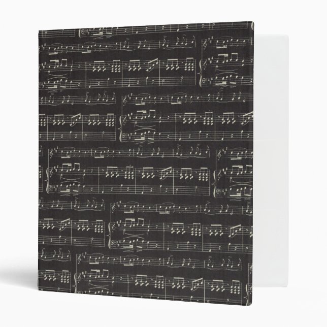 music note Pattern Music Theme Binder (Front/Inside)