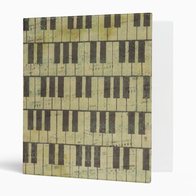 music note Pattern Music Theme Binder (Front/Inside)