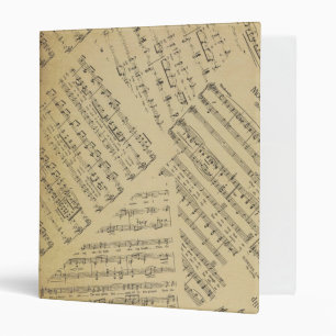 music note Pattern Music Theme Binder