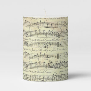 music note Pattern Music Theme candle