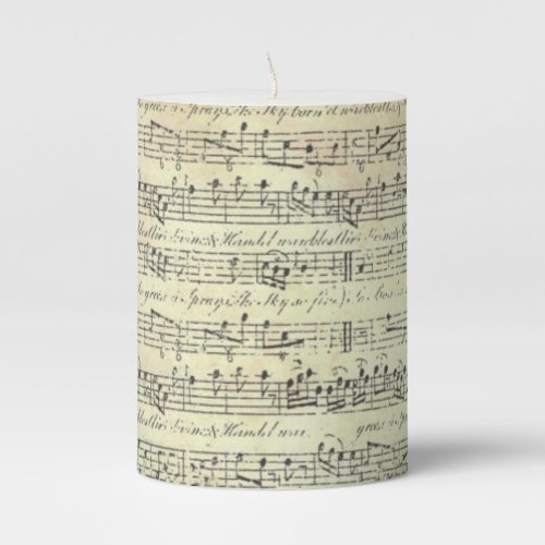 music note Pattern Music Theme candle