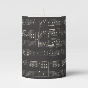 music note Pattern Music Theme candle