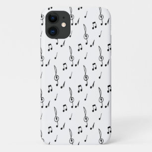 music note Pattern Music Theme Treble Clef iPhone 11 Case