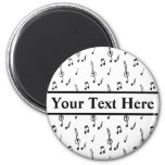 Music Note Pattern Music Theme Treble Clef   Magnet at Zazzle