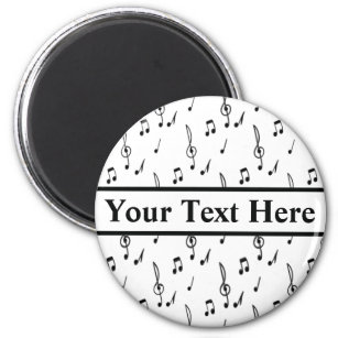 music note Pattern Music Theme Treble Clef   Magnet