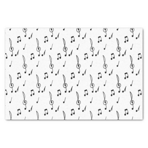 music note Pattern Music Theme Treble Clef  Tissue Paper