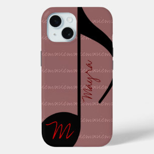 Music Note personalized iPhone 15 Case