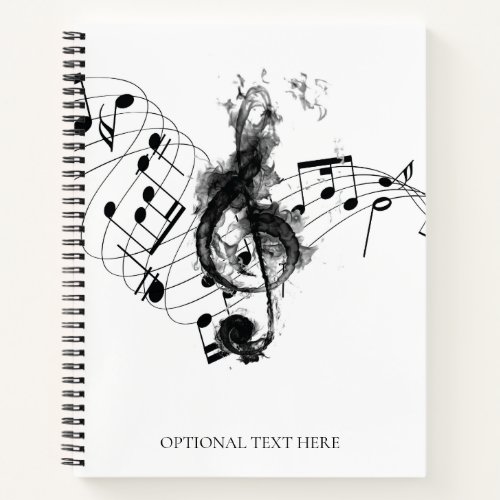 Music Note Personalized Luxury Notebook
