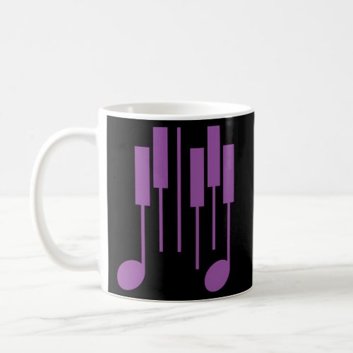 Music Note Piano Keyboard _ Purple Pianist Keyboar Coffee Mug