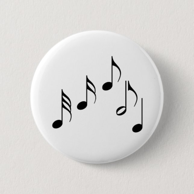 music note pinback button (Front)