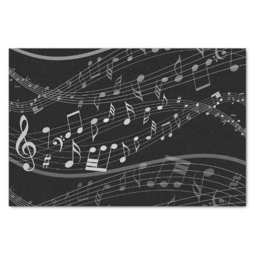 Music Note Sheet Music Tissue Paper