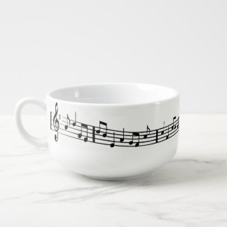MUSIC NOTE SOUP MUG
