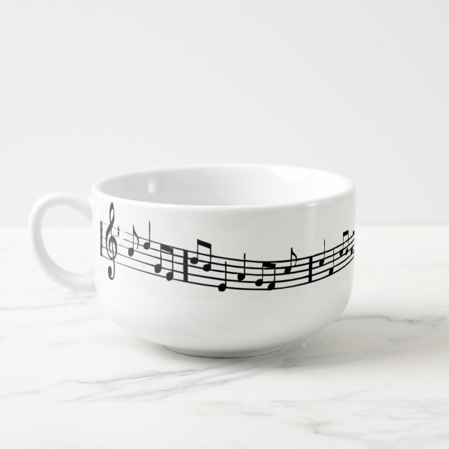 MUSIC NOTE SOUP MUG (Right)