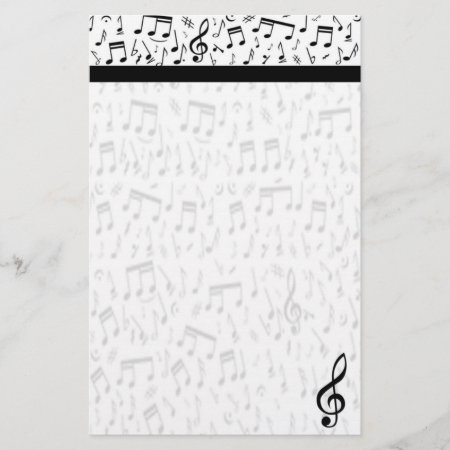 Music Note Stationery
