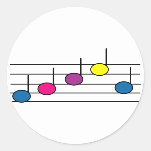 Music note sticker