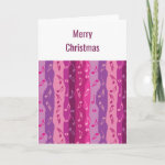 Music Note Stripes Christmas Card