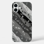 Music Note Stripes Grays