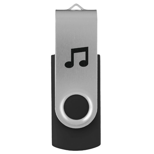 Music Note Swivel USB Drive (Front Vertical)