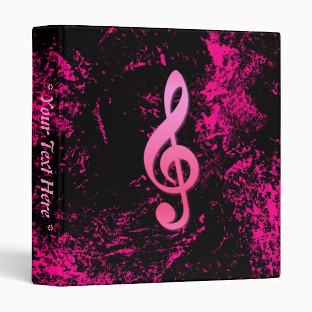 Music Note Symbol Binder (Front/Spine)