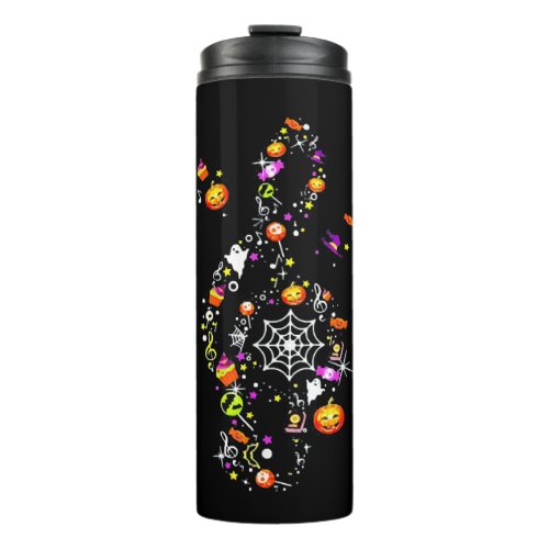 Music Note Symbol Halloween T Shirt Thermal Tumbler