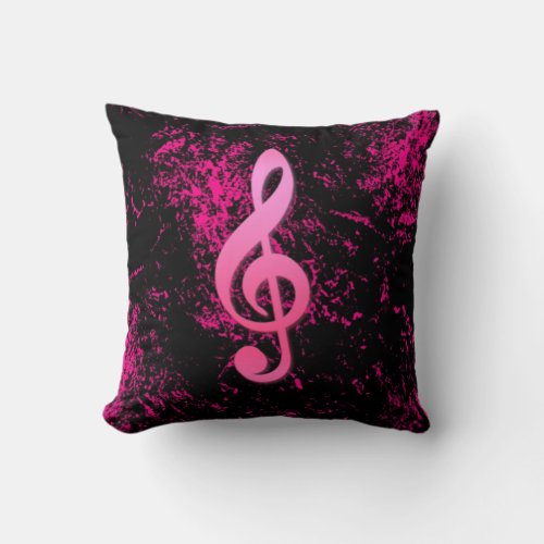 Music Note Symbol Pillow