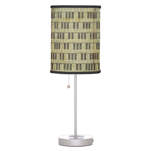Music Note Table Lamp Music Theme Piano key (Right)