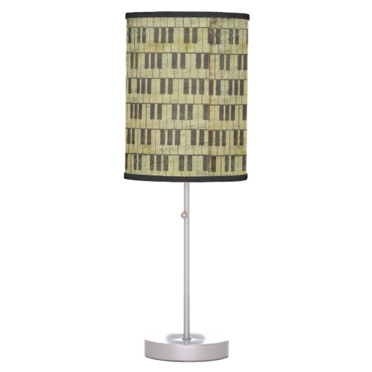 Music Note Table Lamp Music Theme Piano key (Front)