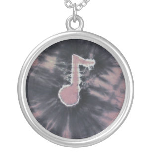 Music Note Tie Dye Necklace