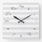 Music note time clock - black and white