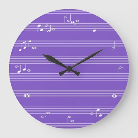 Music Note Time Clock - Purple